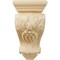 Ekena Millwork 3 1/2"W x 4"D x 7"H Small Grape Corbel, Maple CORW03X04X07GRMA - alternate 2